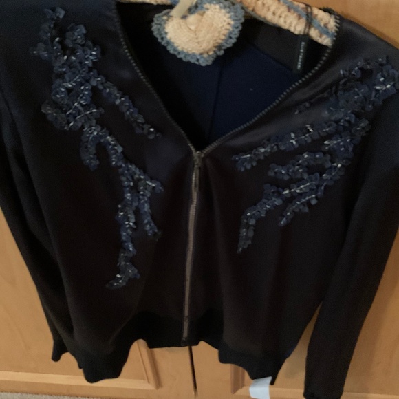 Elie Tahari Tops - Sequined zip jacket